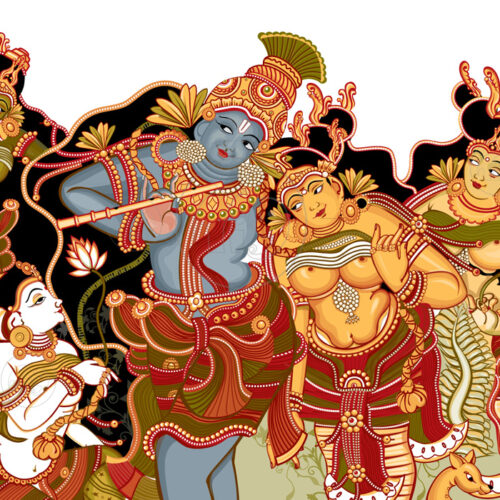 Krishnaleela illustration